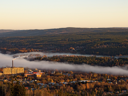 vy över Sollefteå